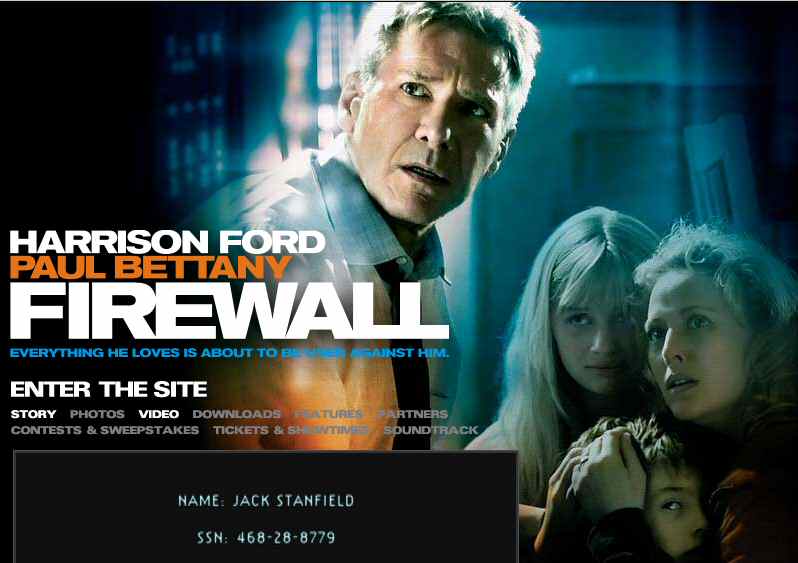 Movie firewall Firewall (film)
