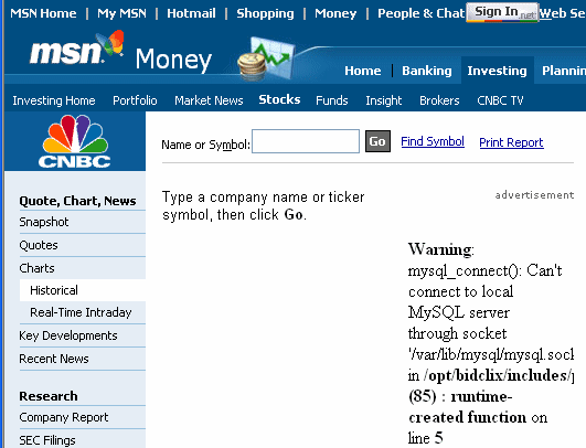 Msn Uk Money Stock Charts