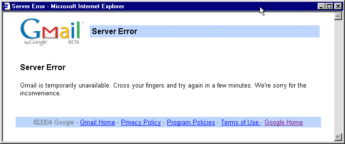 Gmail Fail